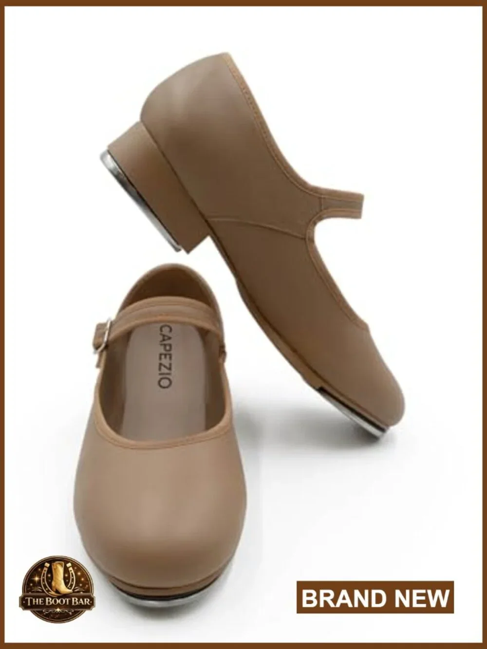 Mary Jane Tap Shoes with Buckle Closure Pre-Attached Taps